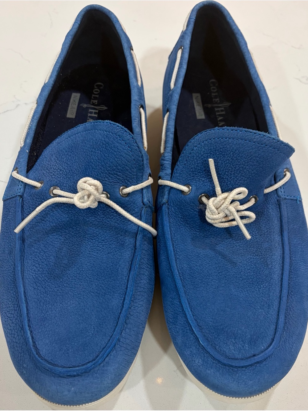 Cole Haan Nike Air Men's Boat Shoes Size 11 Leather Blue C11344